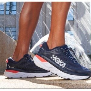 Hoka One One Women's Bondi 7 Ballad Blue Running Shoe Sz9